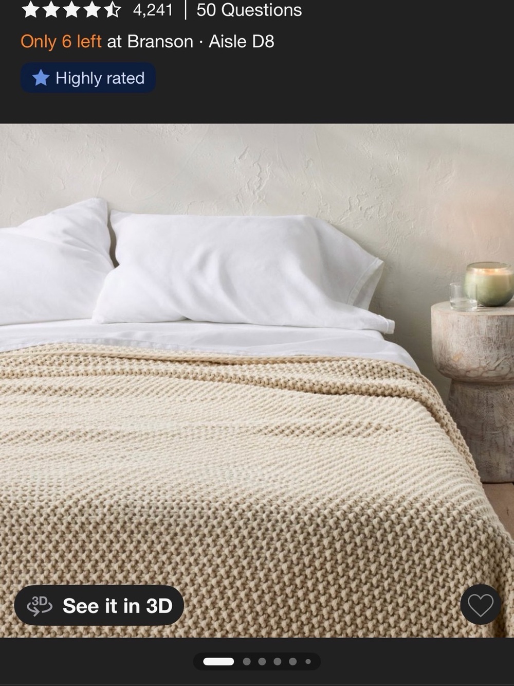 Casaluna Chunky Knit Throw